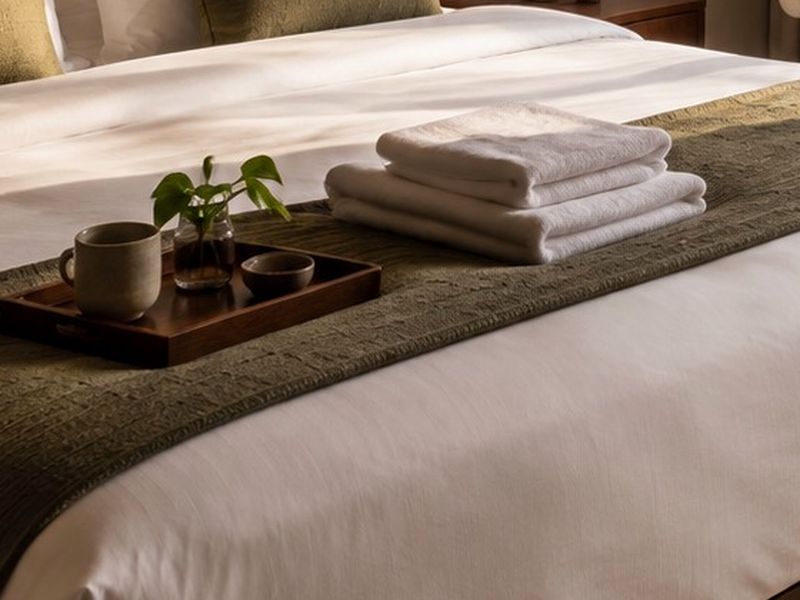 Welcome tray: Fresh towels and a thoughtful arrival.
